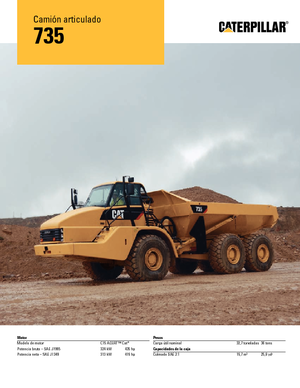 Dumperes articulados Caterpillar 735B