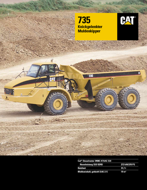 Dumperes articulados Caterpillar 735