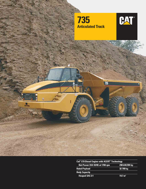 Dumperes articulados Caterpillar 735