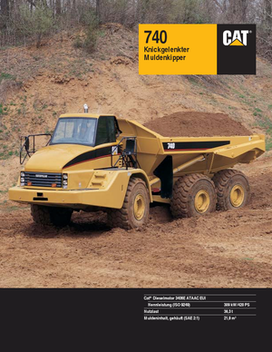 Dumperes articulados Caterpillar 740