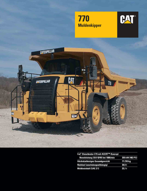 Autovolquetes Caterpillar 770