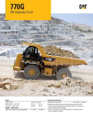 Autovolquetes Caterpillar 770G