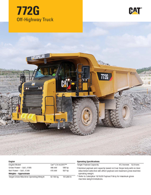 Autovolquetes Caterpillar 772G