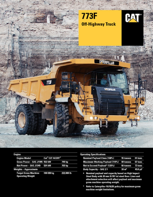 Autovolquetes Caterpillar 773F