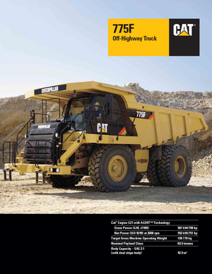 Autovolquetes Caterpillar 775F