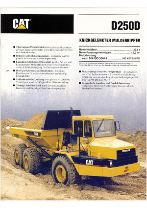 Dumperes articulados Caterpillar D 250 D