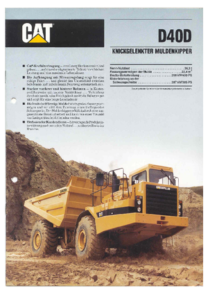 Dumperes articulados Caterpillar D 40 D