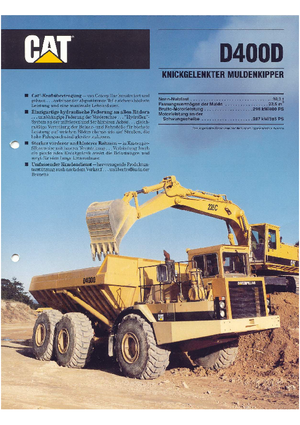 Dumperes articulados Caterpillar D 400 D