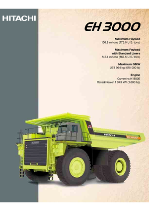 Autovolquetes Hitachi EH 3000