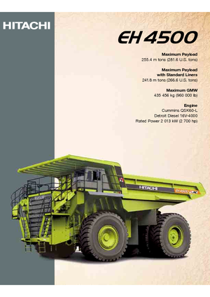 Autovolquetes Hitachi EH 4500