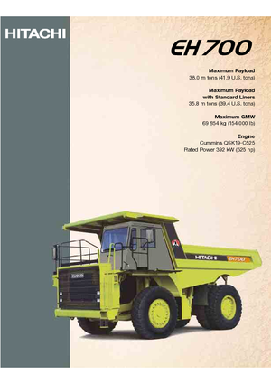 Autovolquetes Hitachi EH 700-2