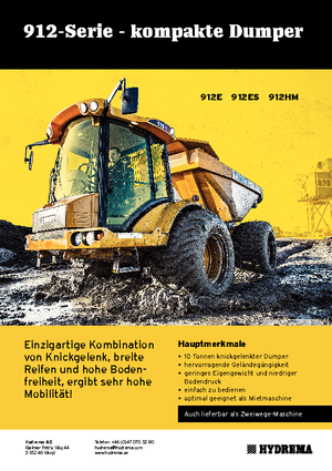 Dumperes articulados Hydrema H 912 ES