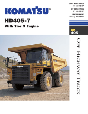 Autovolquetes Komatsu HD405-7