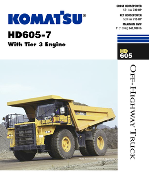 Autovolquetes Komatsu HD605-7 E0