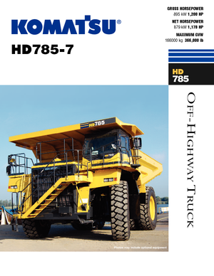 Autovolquetes Komatsu HD785-7
