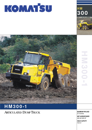 Dumperes articulados Komatsu HM300-1