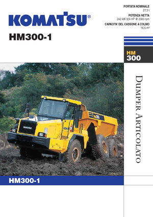 Dumperes articulados Komatsu HM300-1