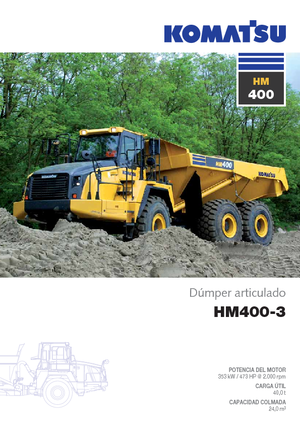 Dumperes articulados Komatsu HM400-3