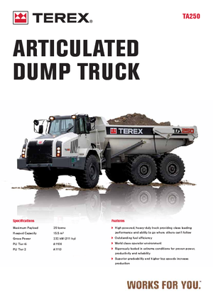 Dumperes articulados Terex TA 250
