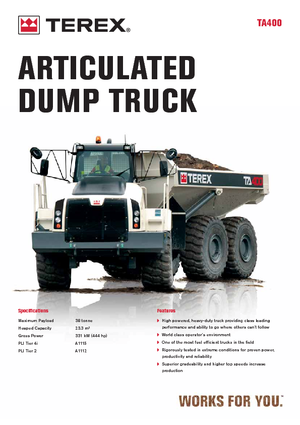 Dumperes articulados Terex TA 400