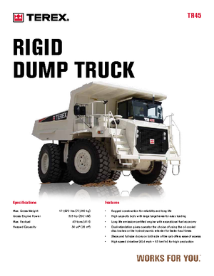 Autovolquetes Terex TR 45
