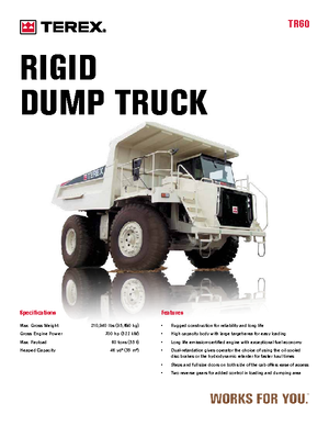 Autovolquetes Terex TR 60