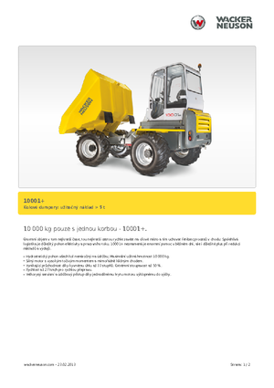 Dúmperes de ruedas Neuson 10001