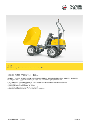 Dúmperes de ruedas Neuson 1501