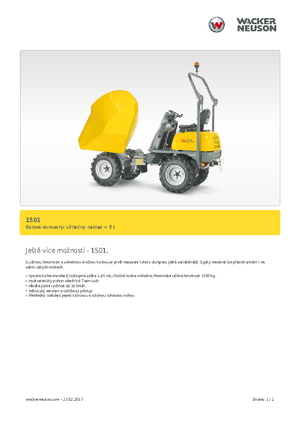 Dúmperes de ruedas Neuson 1501