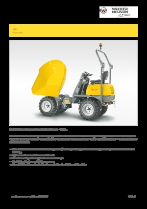 Dúmperes de ruedas Wacker Neuson 1601