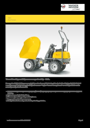 Dúmperes de ruedas Wacker Neuson 1601