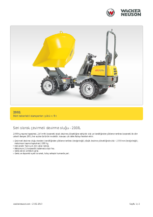 Dúmperes de ruedas Neuson 2001