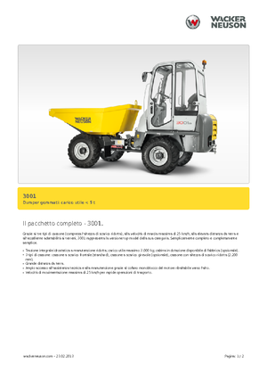 Dúmperes de ruedas Neuson 3001