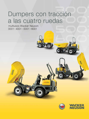 Dúmperes de ruedas Wacker Neuson 3001