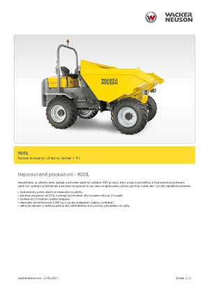 Dúmperes de ruedas Neuson 9001