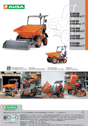 Dúmperes de ruedas Ausa D 150 RM PLUS