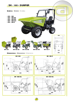 Dúmperes de ruedas Agrimac DH 160
