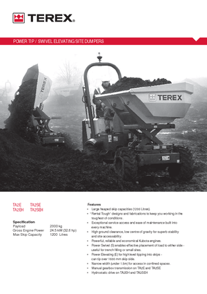 Dúmperes de ruedas Terex TA 2 SE
