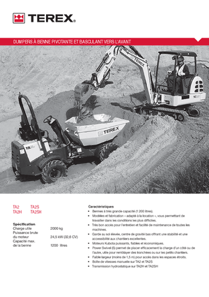 Dúmperes de ruedas Terex TA2SH