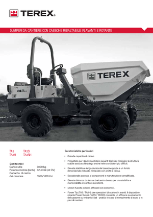 Dúmperes de ruedas Terex TA 3