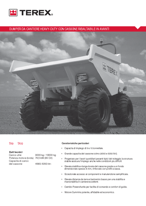 Dúmperes de ruedas Terex TA 9