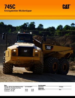 Dumperes articulados Caterpillar 745C