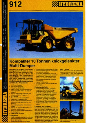 Dumperes articulados Hydrema 912
