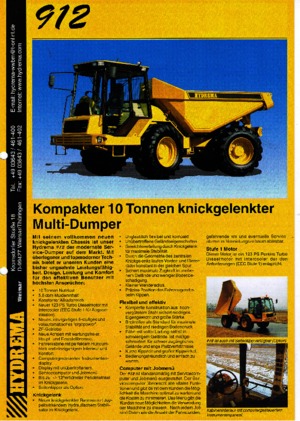 Dumperes articulados Hydrema 912 Multitip