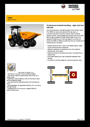 Dúmperes de ruedas Wacker Neuson DW50