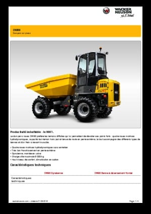 Dúmperes de ruedas Wacker Neuson DW90