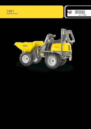 Dúmperes de ruedas Wacker Neuson 1001 