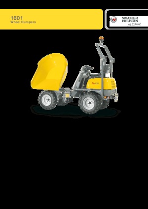 Dúmperes de ruedas Wacker Neuson 1601 