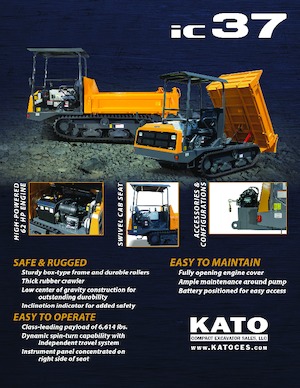 Dúmperes de orugas Kato IC37