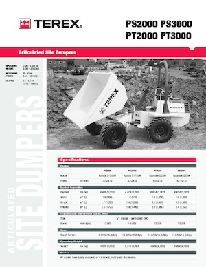 Dúmperes de ruedas Terex PS 3000
